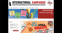 Desktop Screenshot of international-campaigns.org
