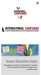 Mobile Screenshot of international-campaigns.org