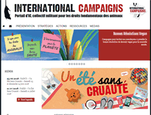 Tablet Screenshot of international-campaigns.org